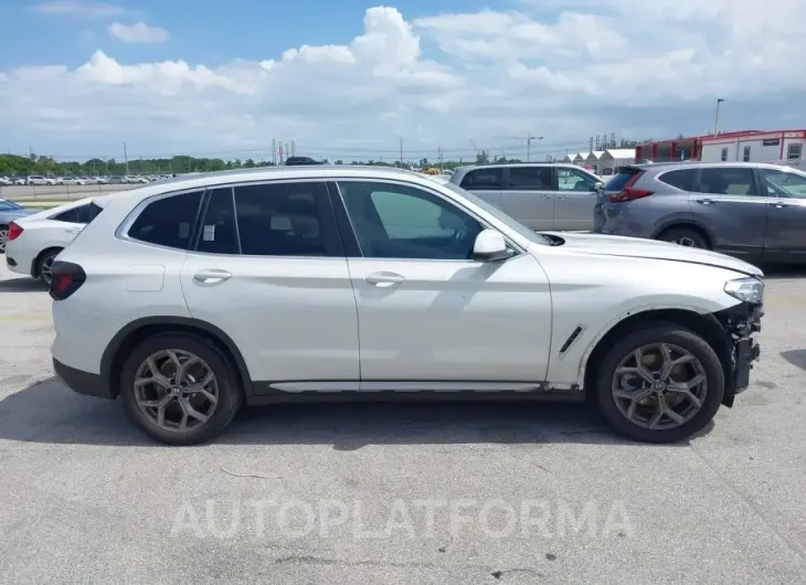 BMW X3 2022 vin 5UX43DP00N9J50441 from auto auction Iaai