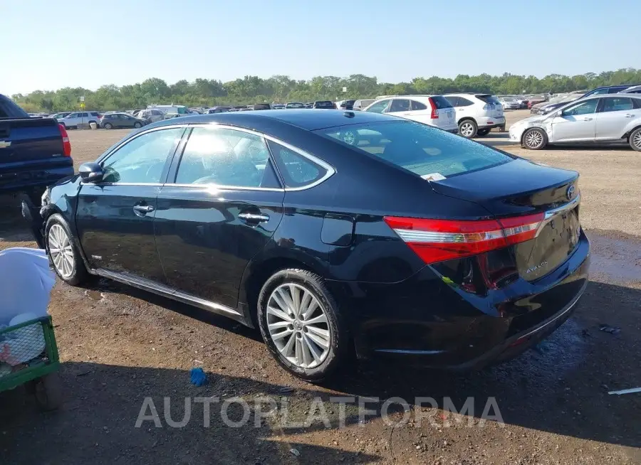 TOYOTA AVALON HYBRID 2015 vin 4T1BD1EB8FU046735 from auto auction Iaai