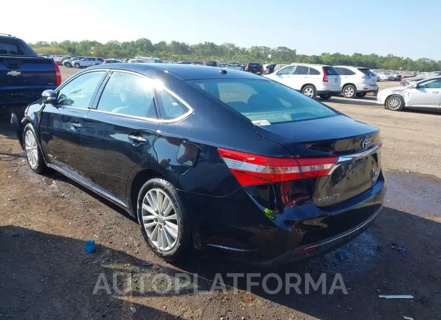 TOYOTA AVALON HYBRID 2015 vin 4T1BD1EB8FU046735 from auto auction Iaai