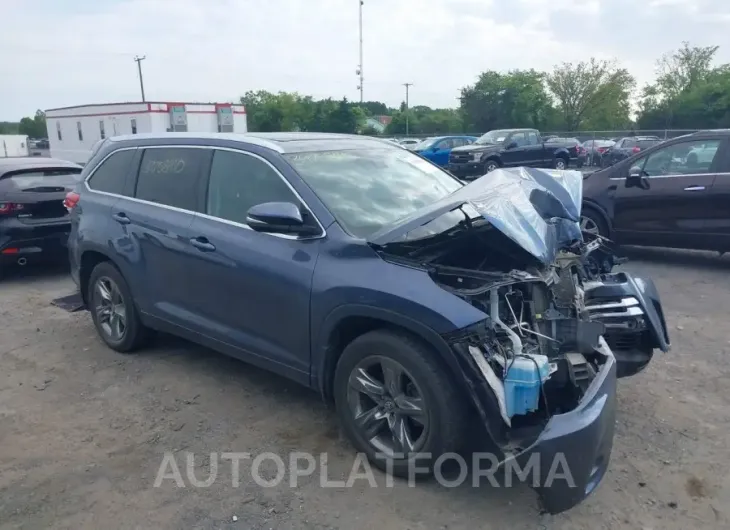 TOYOTA HIGHLANDER 2018 vin 5TDDZRFH6JS812202 from auto auction Iaai