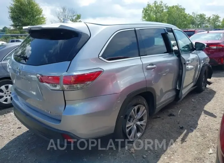 TOYOTA HIGHLANDER 2015 vin 5TDJKRFH9FS197854 from auto auction Iaai