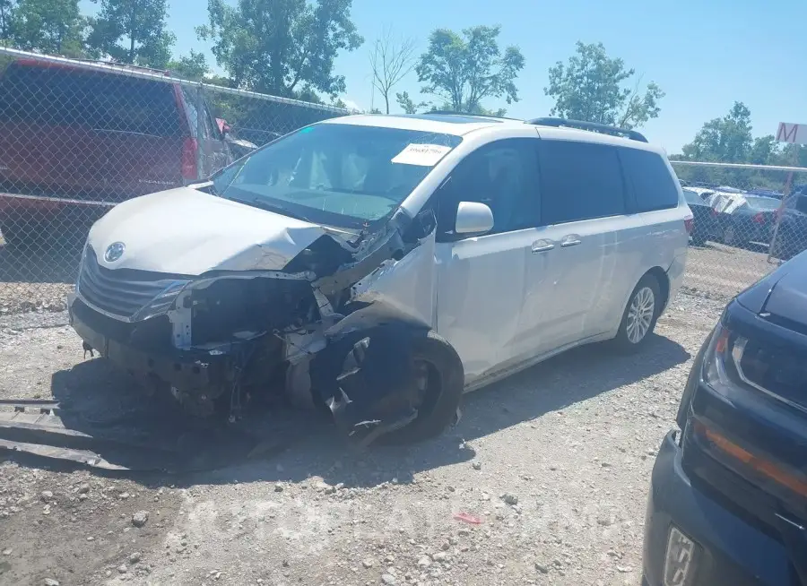 TOYOTA SIENNA 2015 vin 5TDYK3DC1FS654546 from auto auction Iaai