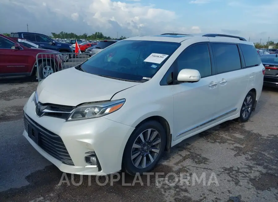 TOYOTA SIENNA 2019 vin 5TDYZ3DC2KS011953 from auto auction Iaai