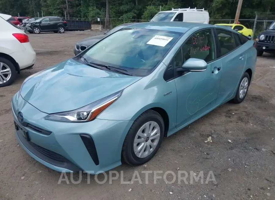 TOYOTA PRIUS 2022 vin JTDKAMFU5N3187250 from auto auction Iaai