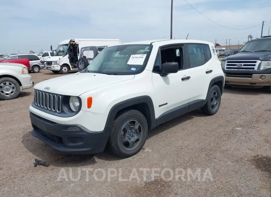 JEEP RENEGADE 2017 vin ZACCJAAB6HPG16789 from auto auction Iaai