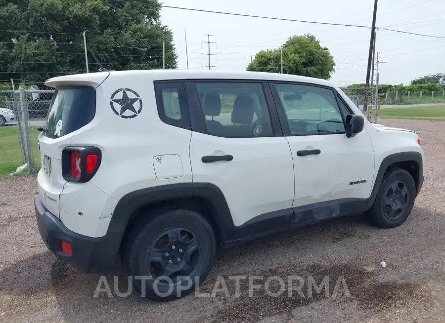 JEEP RENEGADE 2017 vin ZACCJAAB6HPG16789 from auto auction Iaai