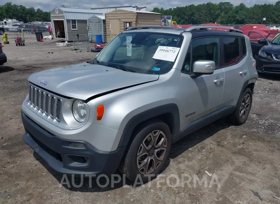 JEEP RENEGADE 2016 vin ZACCJADT7GPC84705 from auto auction Iaai