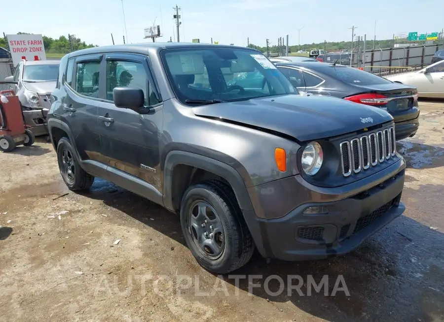 JEEP RENEGADE 2018 vin ZACCJBABXJPJ44895 from auto auction Iaai