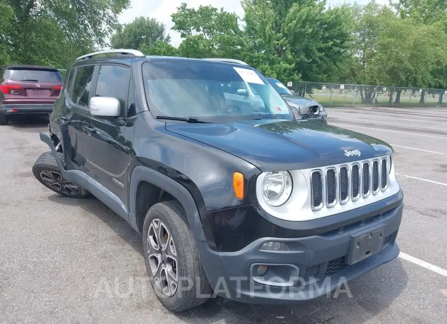 JEEP RENEGADE 2015 vin ZACCJBDT9FPB31294 from auto auction Iaai