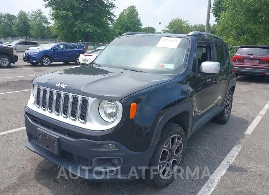 JEEP RENEGADE 2015 vin ZACCJBDT9FPB31294 from auto auction Iaai