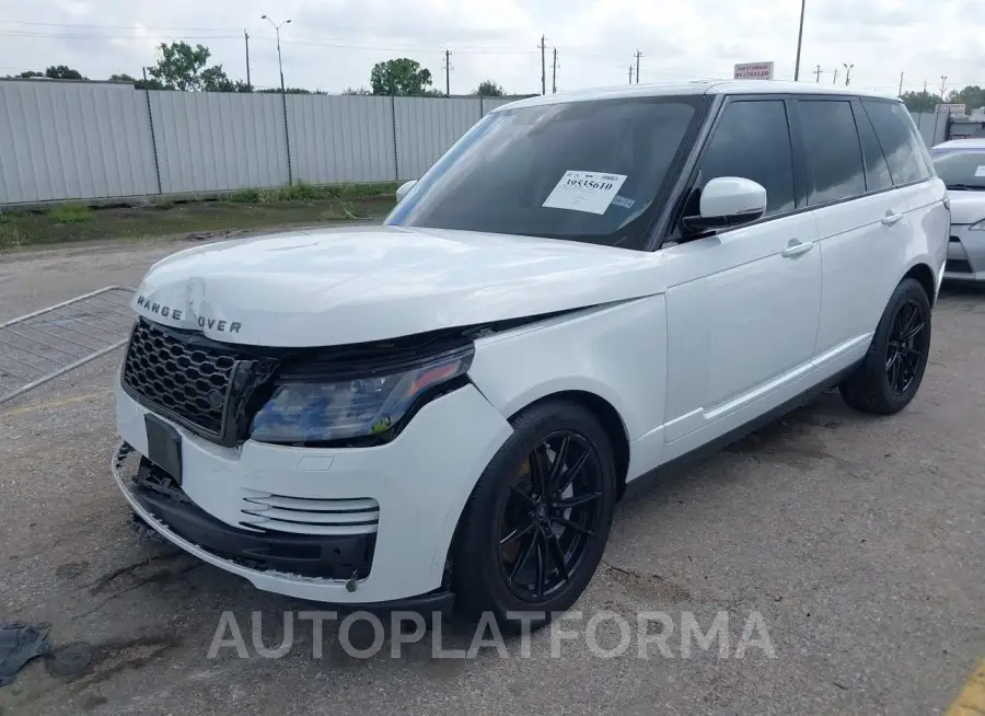 LAND ROVER RANGE ROVER 2020 vin SALGR2SU1LA597635 from auto auction Iaai