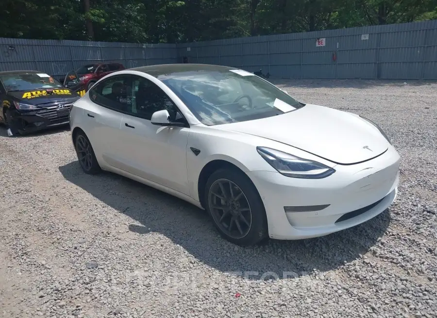 TESLA MODEL 3 2021 vin 5YJ3E1EBXMF034856 from auto auction Iaai