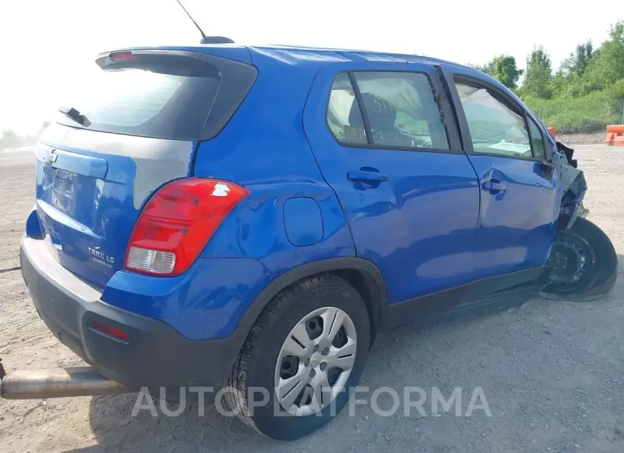 CHEVROLET TRAX 2015 vin KL7CJKSB4FB130832 from auto auction Iaai