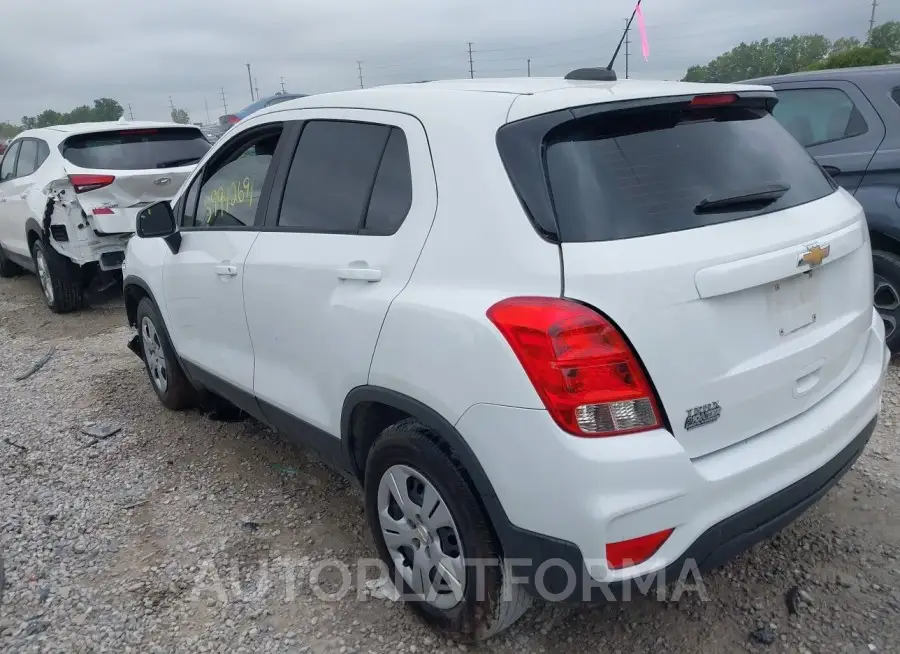 CHEVROLET TRAX 2017 vin KL7CJKSB8HB102812 from auto auction Iaai