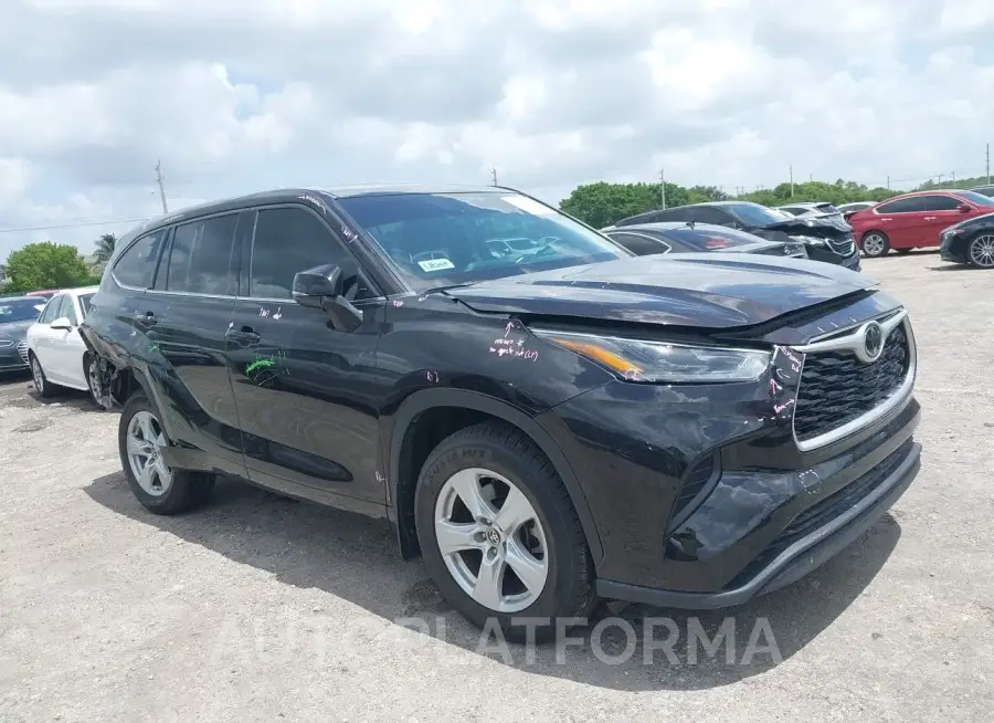 TOYOTA HIGHLANDER 2021 vin 5TDCZRAH9MS056341 from auto auction Iaai