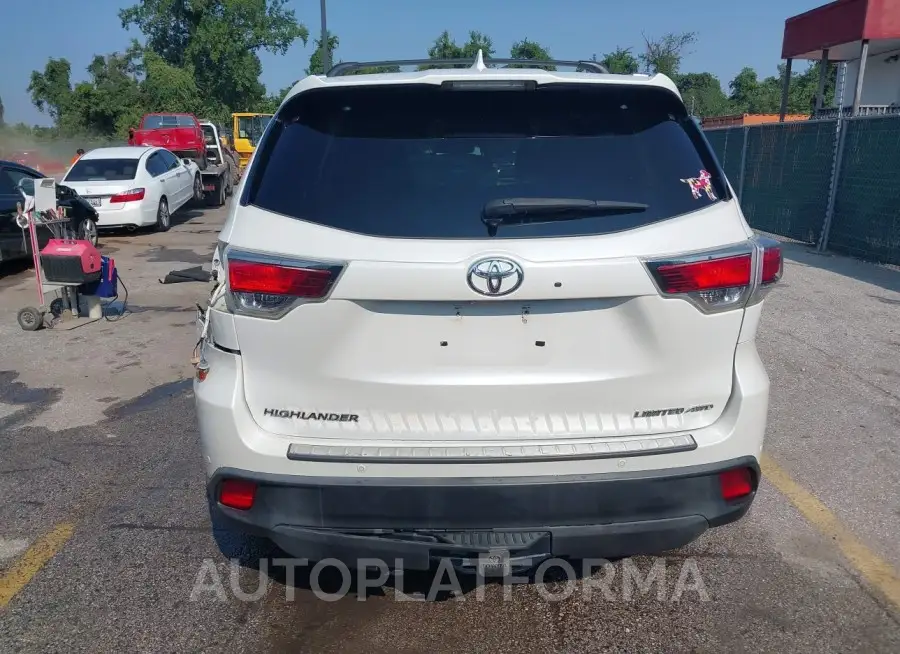 TOYOTA HIGHLANDER 2016 vin 5TDDKRFH9GS266573 from auto auction Iaai