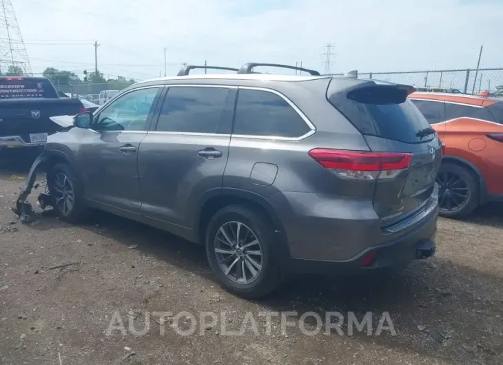 TOYOTA HIGHLANDER 2018 vin 5TDJZRFH4JS889184 from auto auction Iaai