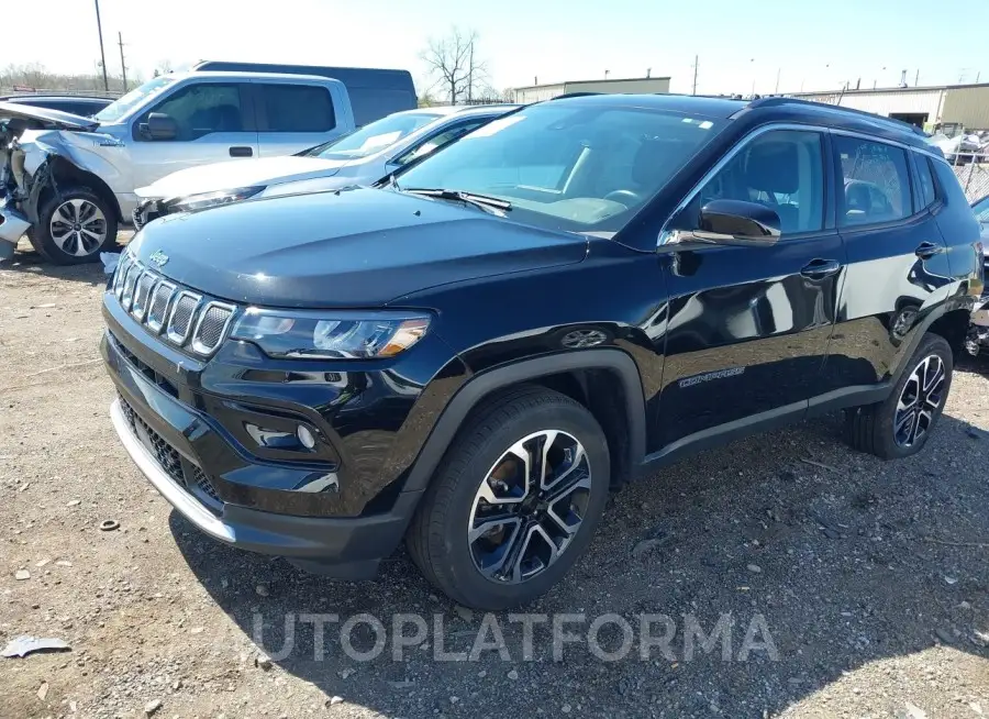 JEEP COMPASS 2022 vin 3C4NJDCB8NT171919 from auto auction Iaai