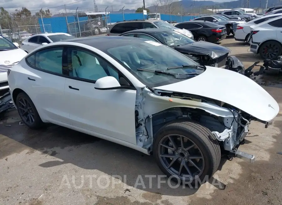 TESLA MODEL 3 2023 vin 5YJ3E1EA0PF660668 from auto auction Iaai