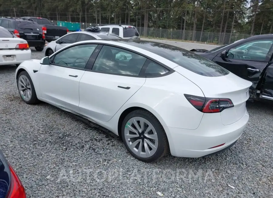 TESLA MODEL 3 2022 vin 5YJ3E1EB6NF210089 from auto auction Iaai