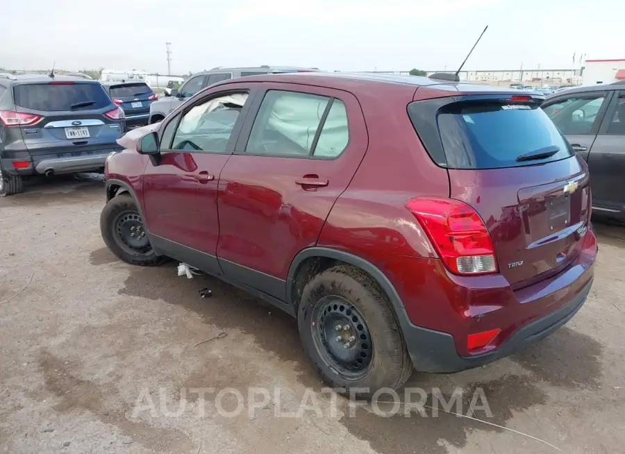 CHEVROLET TRAX 2017 vin 3GNCJKSB7HL198781 from auto auction Iaai