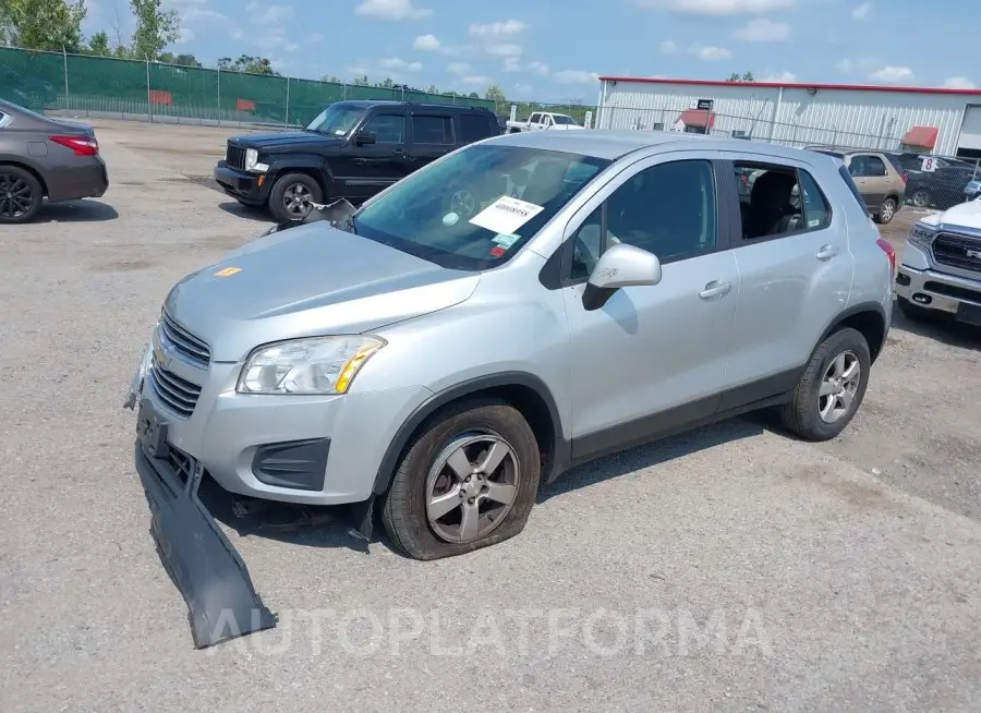 CHEVROLET TRAX 2016 vin KL7CJNSB0GB607601 from auto auction Iaai