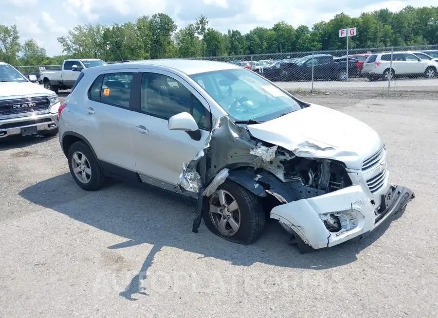 CHEVROLET TRAX 2016 vin KL7CJNSB0GB607601 from auto auction Iaai