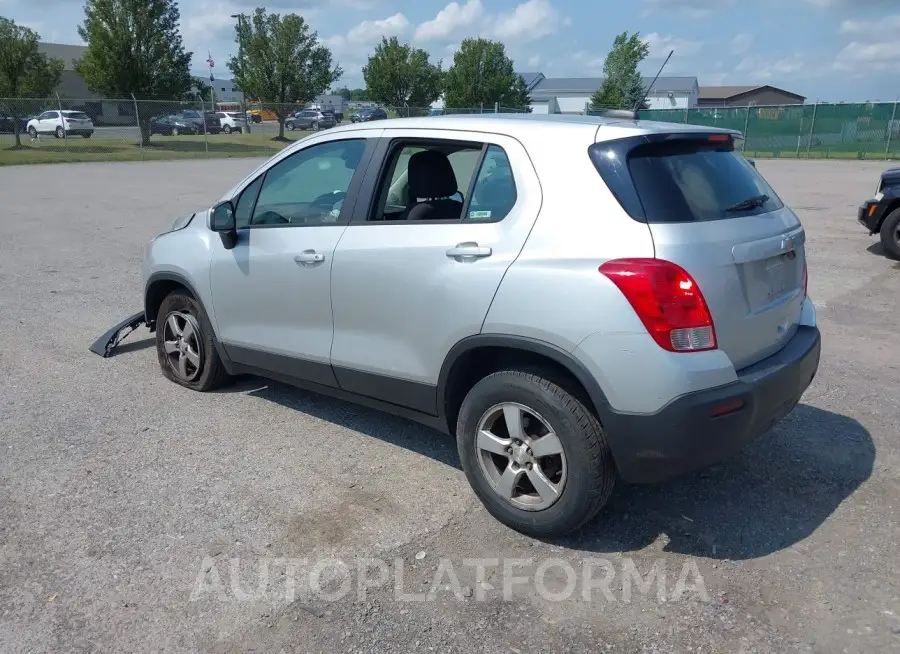 CHEVROLET TRAX 2016 vin KL7CJNSB0GB607601 from auto auction Iaai