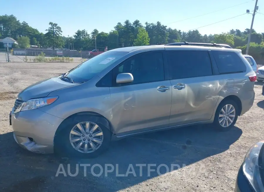 TOYOTA SIENNA 2017 vin 5TDDZ3DC5HS183322 from auto auction Iaai