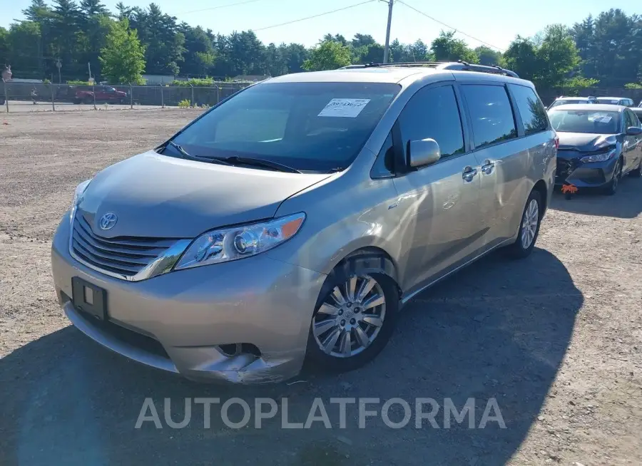 TOYOTA SIENNA 2017 vin 5TDDZ3DC5HS183322 from auto auction Iaai