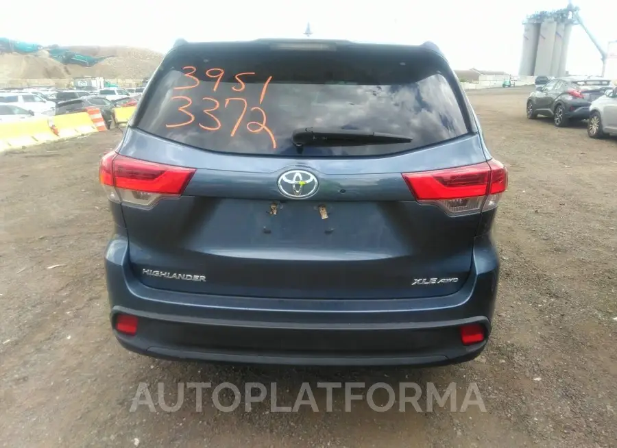 TOYOTA HIGHLANDER 2019 vin 5TDJZRFH1KS739616 from auto auction Iaai