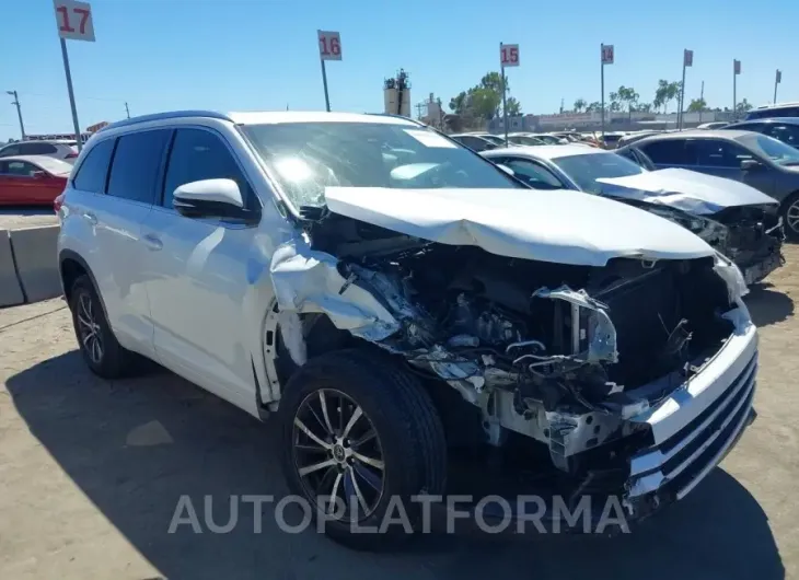 TOYOTA HIGHLANDER 2017 vin 5TDKZRFH7HS521578 from auto auction Iaai