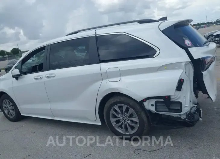 TOYOTA SIENNA 2023 vin 5TDYRKEC6PS164934 from auto auction Iaai