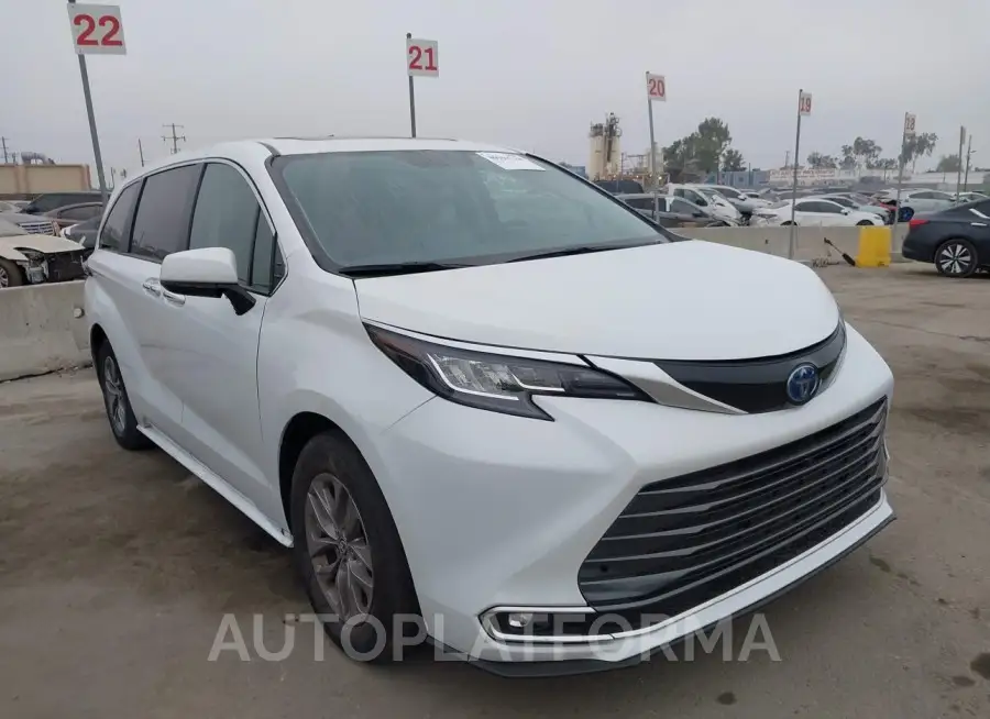 TOYOTA SIENNA 2022 vin 5TDYSKFC7NS060937 from auto auction Iaai