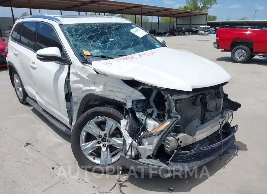 TOYOTA HIGHLANDER 2019 vin 5TDYZRFH1KS349260 from auto auction Iaai