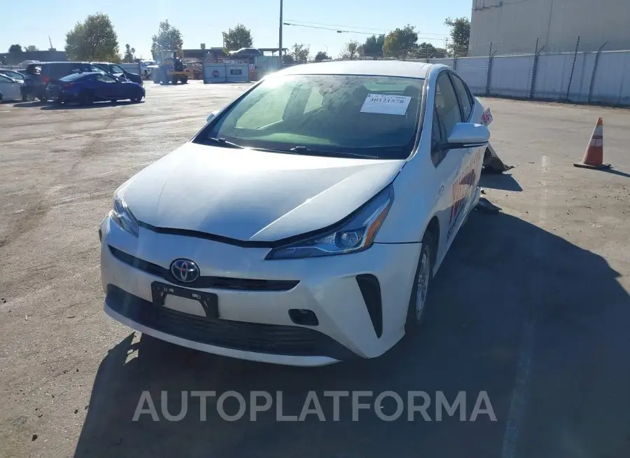 TOYOTA PRIUS 2020 vin JTDKARFU5L3118150 from auto auction Iaai