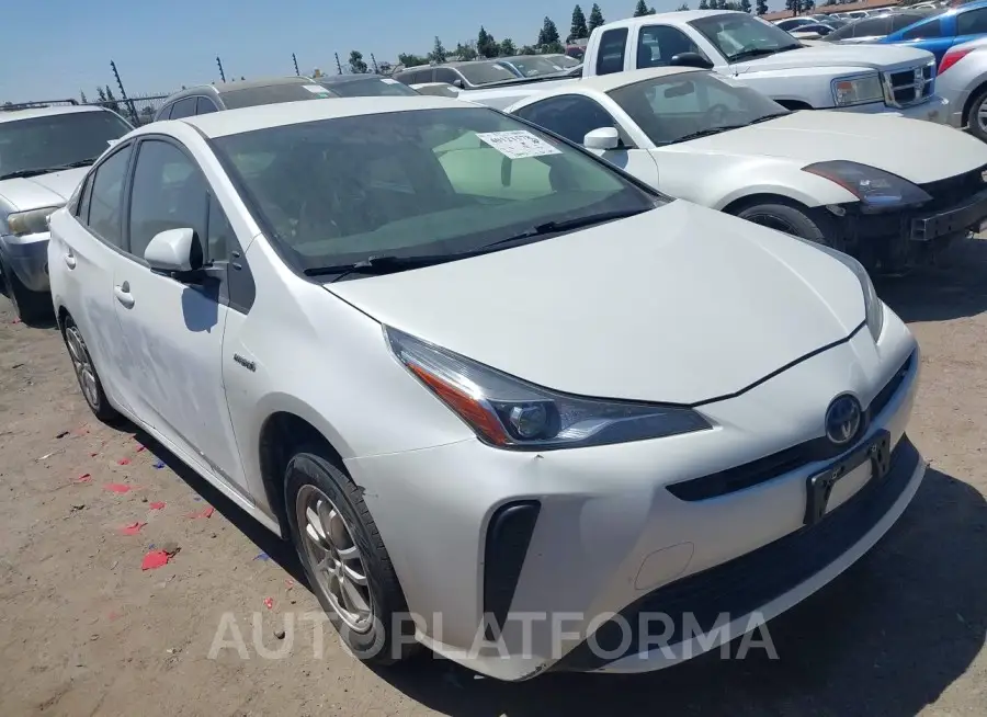 TOYOTA PRIUS 2020 vin JTDKARFU5L3118150 from auto auction Iaai