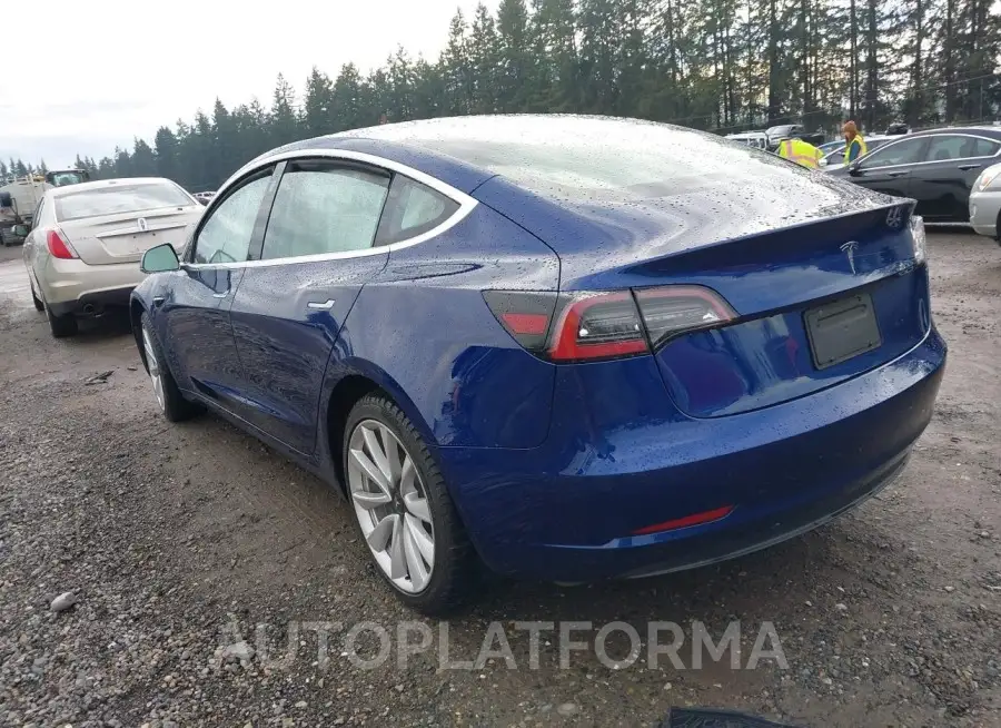 TESLA MODEL 3 2019 vin 5YJ3E1EAXKF543074 from auto auction Iaai