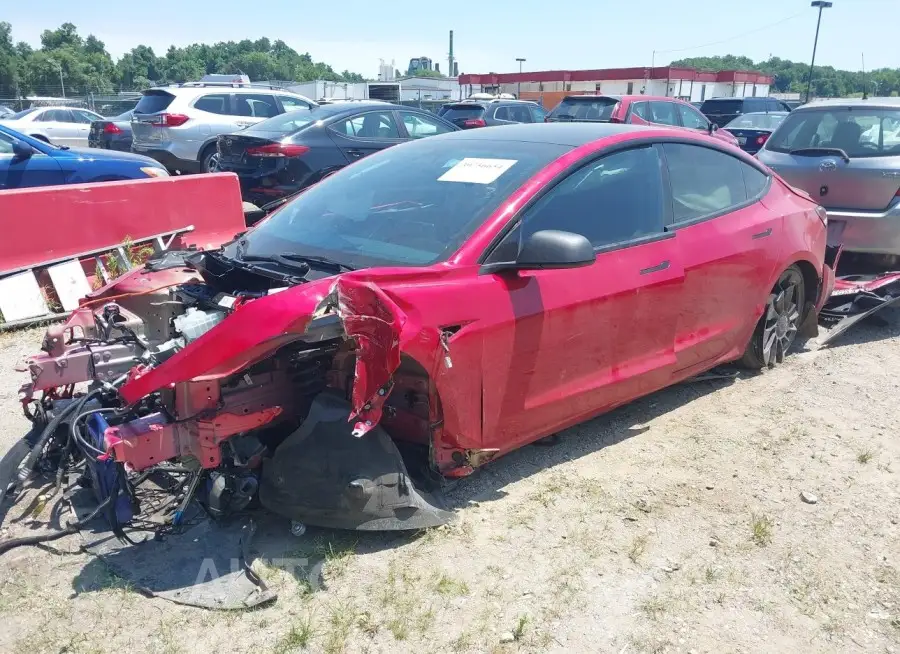 TESLA MODEL 3 2023 vin 5YJ3E1EC2PF628242 from auto auction Iaai