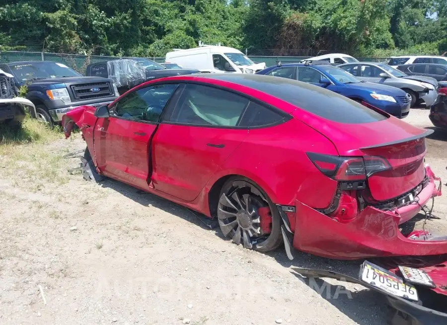 TESLA MODEL 3 2023 vin 5YJ3E1EC2PF628242 from auto auction Iaai