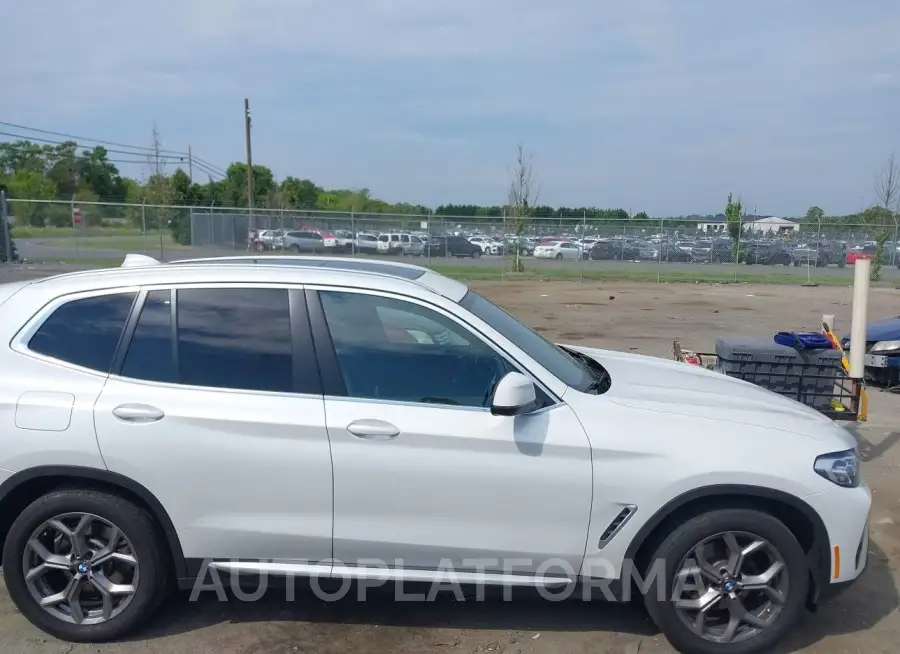 BMW X3 2022 vin 5UX53DP0XN9N42072 from auto auction Iaai