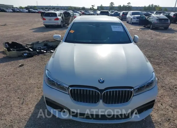 BMW 750I 2016 vin WBA7F2C51GG419375 from auto auction Iaai