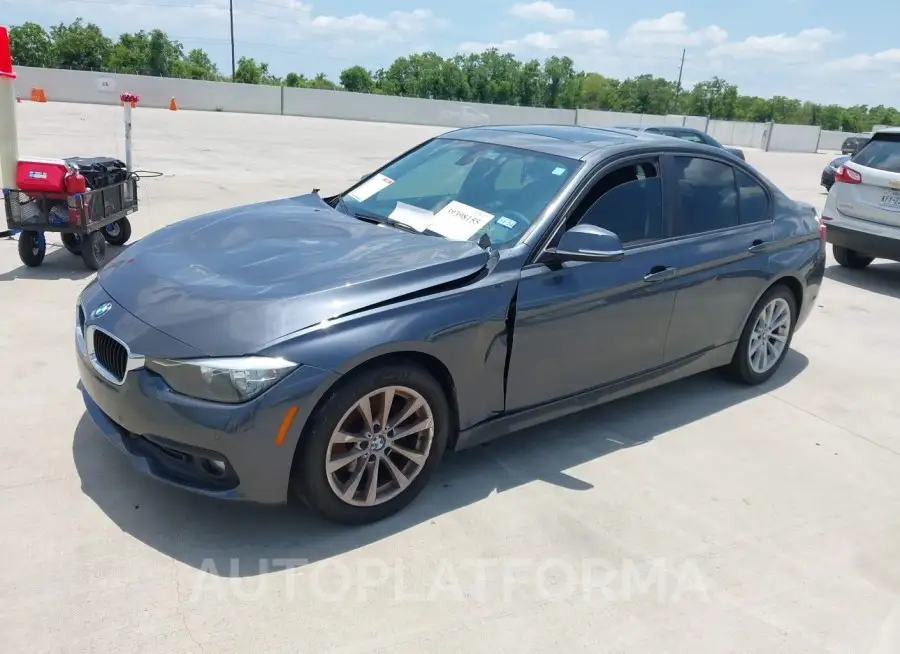 BMW 320I 2016 vin WBA8E1G5XGNT35725 from auto auction Iaai