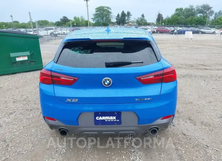 BMW X2 2018 vin WBXYJ5C3XJEF72755 from auto auction Iaai