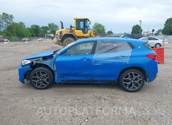 BMW X2 2018 vin WBXYJ5C3XJEF72755 from auto auction Iaai