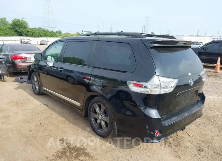 TOYOTA SIENNA 2017 vin 5TDXZ3DC7HS820420 from auto auction Iaai