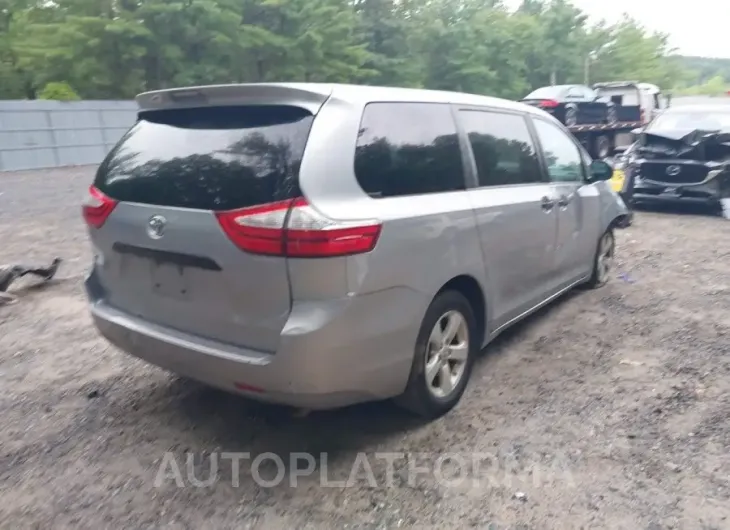 TOYOTA SIENNA 2016 vin 5TDZK3DCXGS706990 from auto auction Iaai