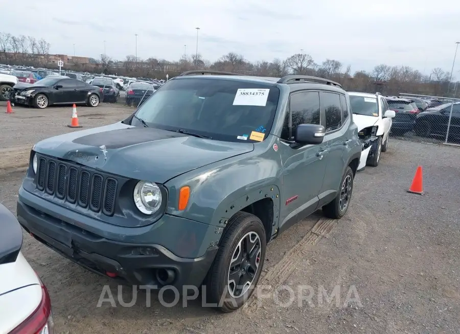 JEEP RENEGADE 2016 vin ZACCJBCT5GPD70392 from auto auction Iaai