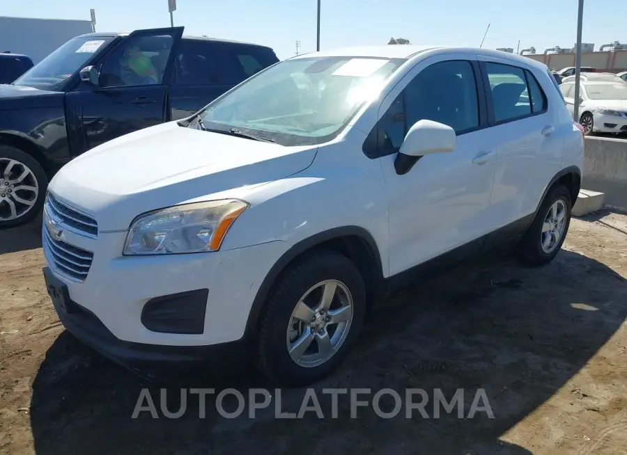 CHEVROLET TRAX 2016 vin KL7CJNSB5GB675571 from auto auction Iaai