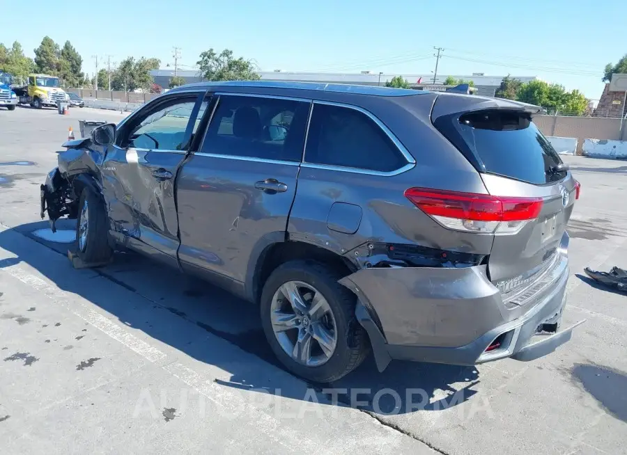 TOYOTA HIGHLANDER HYBRID 2019 vin 5TDDGRFH5KS064212 from auto auction Iaai